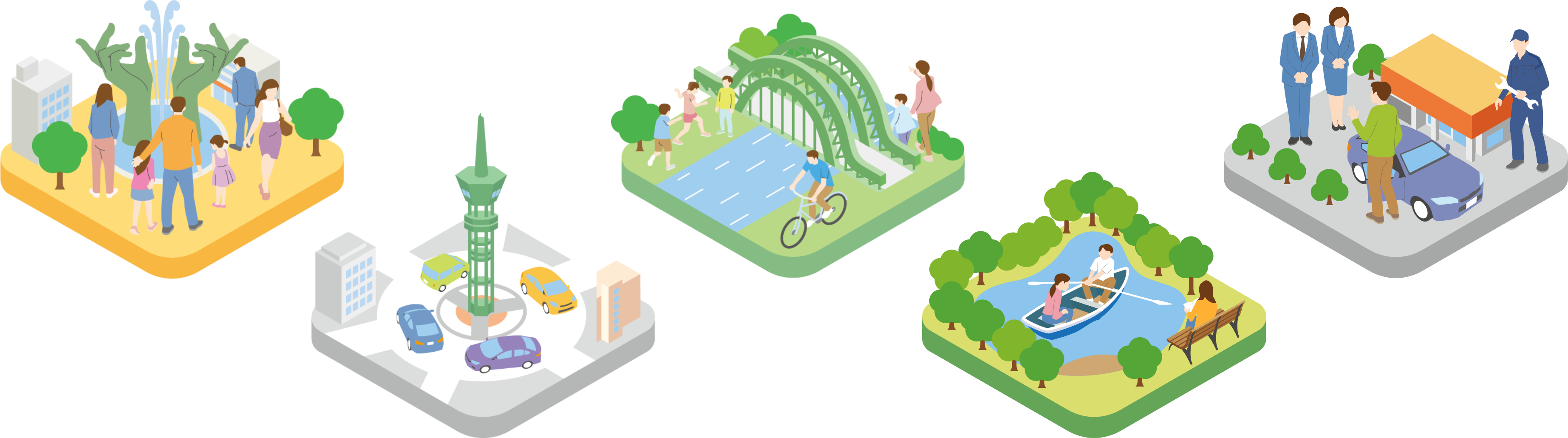 街のイラスト